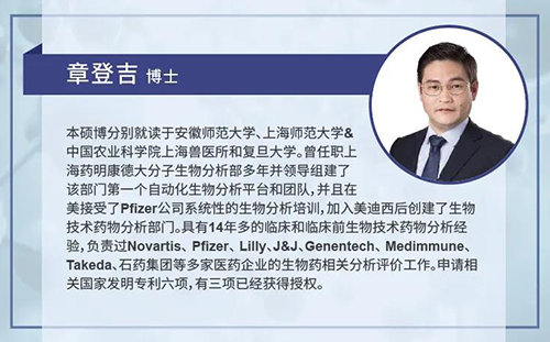J9集团生物技术药物分析部主任章登吉博士