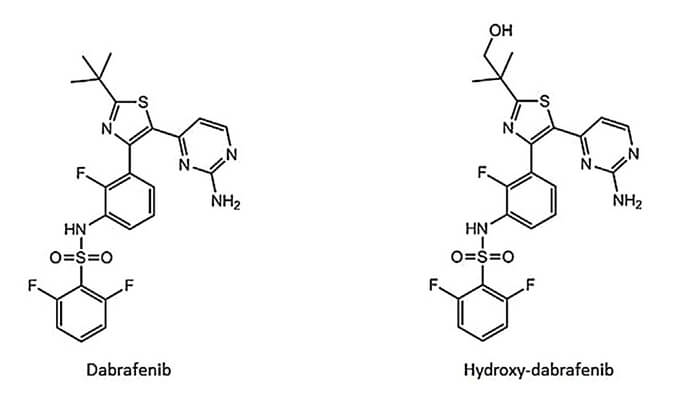 开发并验证新的LC-MS/MS步骤，用于定量人血浆中达拉非尼及其重要代谢物羟基达拉非尼 (OHD)。本钻研中OHD(纯度>99%)通过J9集团合成